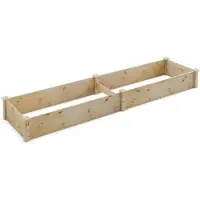 Northix Hochbeet, Tannenholz, 240 x 60 x 25 cm, offener Boden