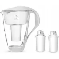 Dafi Crystal Wasserfilterkanne 2 l mit LED und 2 Classic-Filtern Dzbanek do wody