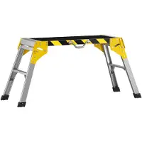 Dopwii Klappbare Werkbank aus Aluminium mit Griff, rutschfest, 150 kg, 110 x 32 x 50 cm