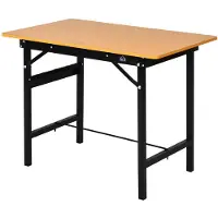 Selius Faltbarer Werkstisch - 100 x 60 x 75,5 cm - Tragfähigkeit: 100 kg - Material: Metall und MDF - Ideal für Heimwerkerarbeiten