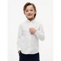 Tommy Hilfiger Boys Stretch Oxford Shirt White Größe: 6 | Hemden Outlet | kids | Weiß