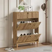 vidaXL Schuhschrank ALKMAAR 78 x 24 x 103 cm Holzwerkstoff