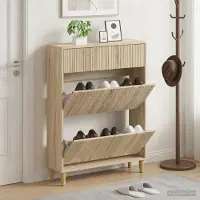 vidaXL Schuhschrank ARNHEM 78 x 24 x 103 cm Holzwerkstoff Sonoma-Eiche