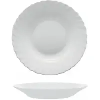 Bormioli Rocco First tiefer Teller Ø Cm 22,5 White Glas Rocco 6er-Pack