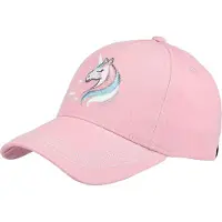 Maximo Baseball Cap , Mädchen, Gr. 53/55, rosa, Stoff, Baumwollmischung, Caps Baseball Cap, Basecap, Einhorn, Klettverschluss, Mädchen