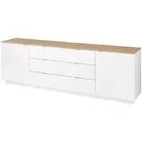 Froschkönig24 Core Sideboard Weiß supermatt / Artisan Eiche
