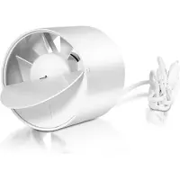 TolleTour Rohrventilator Lüfter Ablüfter Kanallüfter Ventilator mit Öllager Gebläse Lüfter-10cm
