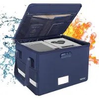 OEM Brandwerende opbergdoos met slot Organizer, opvouwbare tas, bestandsdoos met handvat, draagbare kluis voor thuiskantoor, documenten, fireproof case