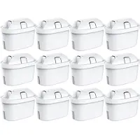 Sonstiges Wasserfilter Kartuschen 12er-Pack, Ersatzfilter für BRITA MAXTRA PRO, reduziert Chlor, Kalk, Metalle
