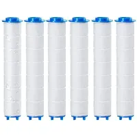 Sonstiges Filter für Duschkopf 6 Stück 8 x 2cm PP Baumwolle Chlorentfernung