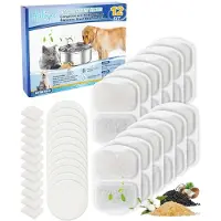 Sonstiges Ersatzfilter für Trinkbrunnen 12er Set 3-stufige Filtration für Hunde & Katzen