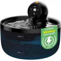 Sonstiges Katzen-Trinkbrunnen Kabellos mit Sensor 2.6L Akku Matt Schwarz