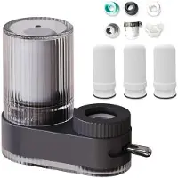 Sonstiges Wasserfilter für Waschbecken, 7-lagiger Verbundfilter, Dunkelgrau, 3 Filter im Set
