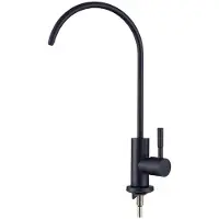 Sonstiges Osmose Wasserhahn für Wasserreiniger 1/4 Zoll Schwarz Edelstahl 360° drehbar
