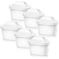 Sonstiges Wasserfilter Kartuschen 6 Stück, Ersatz für Brita Maxtra+ / Maxtra Pro, reduziert Chlor, Kalk, Schwermetalle