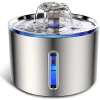 Sonstiges Katzenbrunnen Edelstahl 2.5L Ultraleise mit Aktivkohlefilter und Anti-Trockenbrand-Funktion