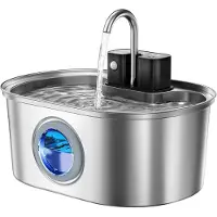 Sonstiges Katzenbrunnen Edelstahl 3,2L kabellos mit Bewegungssensor & Mehrfachfiltration