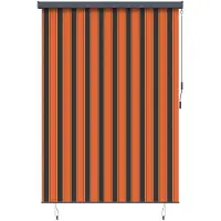 vidaXL Rollo Orange und Braun 180 x 250 cm Stoff und Aluminium