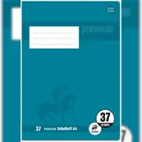 Staufen Schulheft Premium A4 16 Blatt liniert beidseitig Rand Packung mit 25 Stück