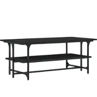 vidaXL Couchtisch Schwarz 100x50x40 cm Holzwerkstoff