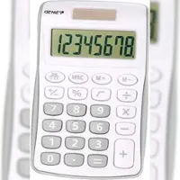 Genie Taschenrechner 120S silber-grau 8-stellig Packung mit 100 Stück