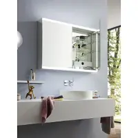 Emco asis evo Lichtspiegelschrank, Unterputzmodell, 2 Türen, 1200 mm