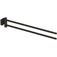 Kludi VELA S Doppel-Handtuchstange Länge 440MM Brushed Gunmetal, 25977N2 25977N2