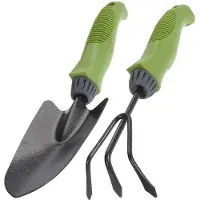 Progarden Gartenwerkzeug-Set aus Metall, Handgrubber und Blumenkelle