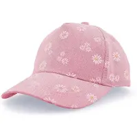Maximo Baseball Cap , Mädchen, Gr. 47/49, rosa (blassrosa), Stoff, Baumwollmischung, Caps Baseball Cap