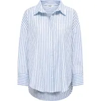 ONLY Hemdbluse "ONLOREGON ALVA LS REG SHIRT NOOS WVN" Materialmix, regular fit