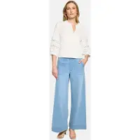 Betty & Co Klassische Bluse "Casual-Bluse mit Spitzeneinsatz", Damen, Gr. 34, weiß, Obermaterial: 68% Baumwolle CO. 28% Polyamid PA. 4% Elasthan EL., Blusen Klassische Bluse