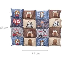 Mascow Hundebett mit rutschfester Unterseite, 65 × 95 cm