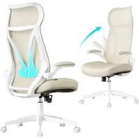 Songmics Bürostuhl, Schreibtischstuhl, ergonomische Rückenlehne, höhenverstellba