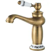 Merkloos Waschtischmischbatterie Retro Elegant - Antik Messing - Einhebelmischer