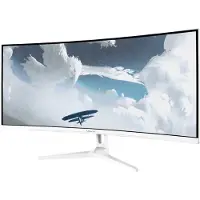 AROZZI Nova 34" Gaming Monitor - Gebogen - UWQHD VA - 165Hz - Weiß