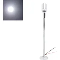 Lixada LED Mini Spotlight Schmuck Vitrine Display Lights DC12V Upright Mini Display Cabinet Light Eye Care Stable Heat Dissipation Silver White Light