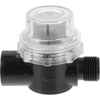 Markenlos Inline-Wasserfilter mit 1/2 Zoll Innengewinde und 50 Mesh Edelstahl-Sieb im Kunststoffgehäuse zur Verlängerung der Lebensdauer von Pumpen und Sicherstellung der Wasserqualität im Haushalt