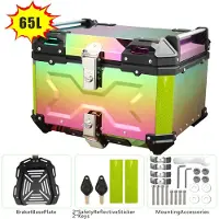 StarTech.com Motorrad Topcase 65L - Heckkoffer - Edelstahl - Wasserdichte Gepäckbox - Robuste Ausführung - Sicherheitsverschluss