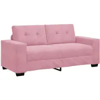 vidaXL Zweisitzer-Sofa Rosa 180x77x82 cm Samt
