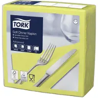 Tork Serviet Tork 40x40 cm 3-lag Lime,12 pk x 100 stk/krt
