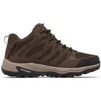 Columbia Sportswear Wanderschuh "REDMOND IV MID WATERPROOF", Herren, Gr. 47, Synthetik, braun (cordovan, tangy orange), Mesh, Synthetik, Schuhe Wanderschuh, wasserdicht