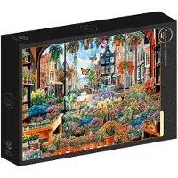Grafika Puzzle Amsterdam Blumen Geheimnis 1000 Teile Karton
