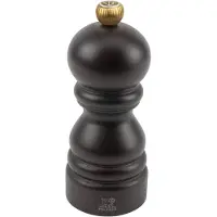 Peugeot PARIS Salzmühle, 12 cm, Langlebige Mühle für Trockensalzkristalle, Farbe: schokolade
