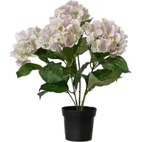 Everlands pot à hortensias en polyester rose clair, ø28 x 46 cm