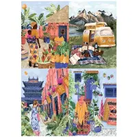 Magnolia Puzzle Torres del Paine, Marokko, Ghana und China 4x260 dlks