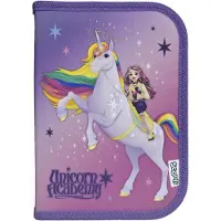 Unicorn Academy - Gefülltes Schüleretui Unicorn Academy - Federmäppchen mit hochwertigen Stiften & Zubehör - Ideal für Schule, Freizeit und unterwegs - ab 6 Ja