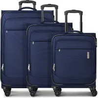 Travelite Priego - 4-Rollen-Trolley Set 3tlg. (petrol)