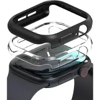 Ringke Slim 2-pack Case for Apple Watch 10 46mm - Clear and Matte Black
