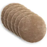 vidaXL Kissenbezug 6 stk. HEERLEN Braun Ø 40 cm Chenille-Stoff