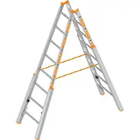 Layher Topic 1061 Treppenstehleiter 2x8 Sprossen